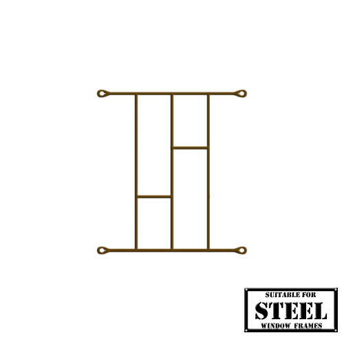 Xpanda Brick Burglar Bars - 460mm x 410mm Bronze
