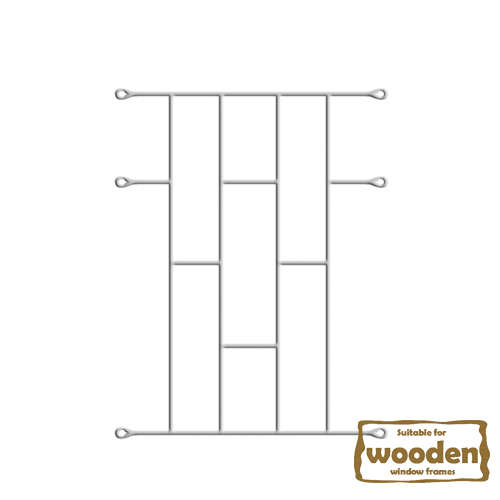 Xpanda Brick Burglar Bars 700x530mm - White