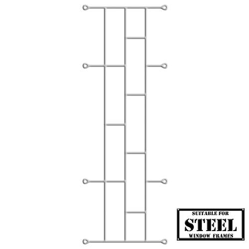 Xpanda Brick Burglar Bars - 460mm x 1270mm White
