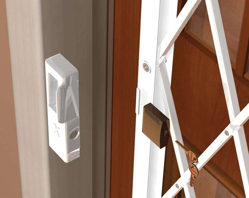 Xpanda Saftidor Handle & Lock - White