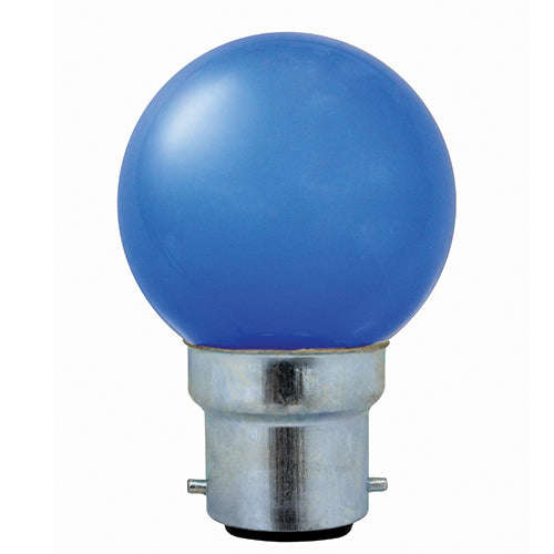 LED Colour Golfball B22 1w - Orange