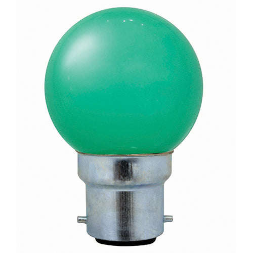 LED Colour Golfball B22 1w - Orange