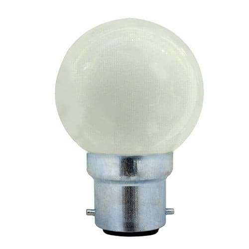 LED Colour Golfball B22 1w - Orange