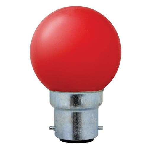 LED Colour Golfball B22 1w - Orange