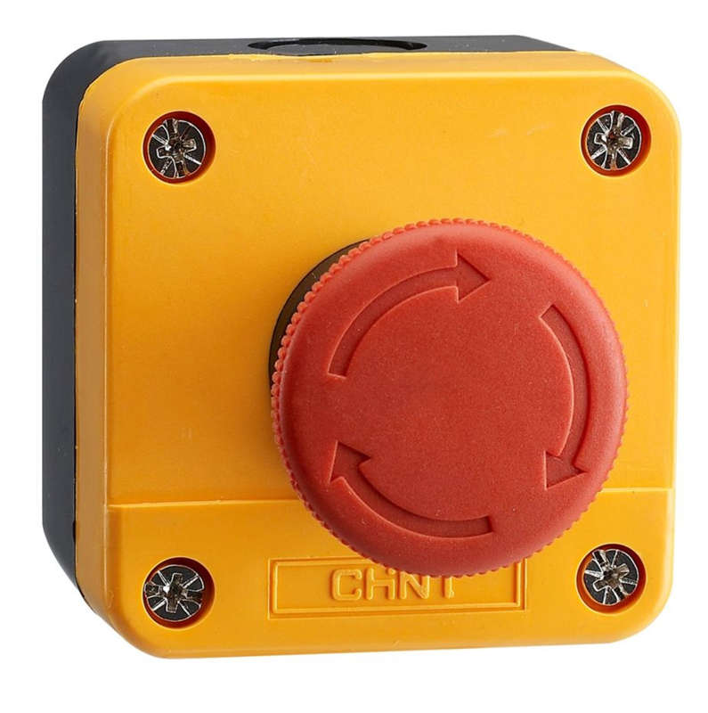 Chint Emergency Stop 65 x 65 Yellow Enclosure