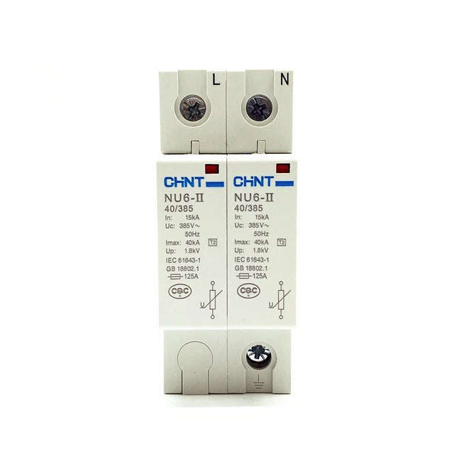 Chint Surge Arrestor 40kA 1P-2P 275V-385V for Electrical Protection