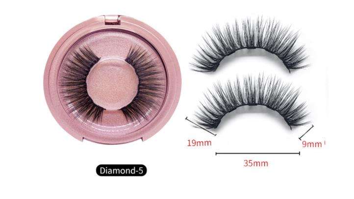 Magnetic Eyelashes, Magnetic Eyeliner, Tweezer and Mirror Kit - KS02-5