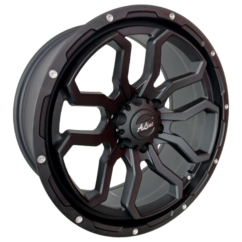 17" A-Line Dakar 6/139 9J ET25 CB106.2 STBLK Wheels