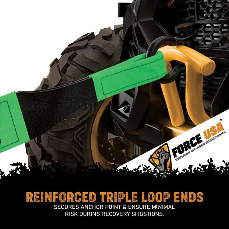 Force USA 6 Metre High Quality Tow Strap - Orange