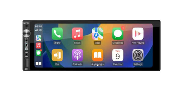 BlackSpider BSDD1686A 6.86 Single Din Wireless Apple CarPlay Android Auto Radio