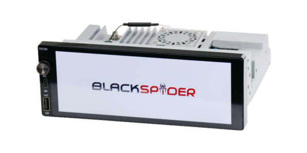 BlackSpider BSDD1686A 6.86 Single Din Wireless Apple CarPlay Android Auto Radio