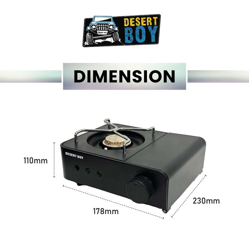 Desert Boy Camping Stove - Black