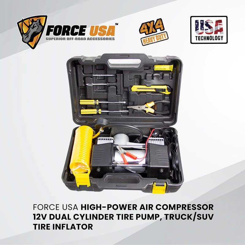 Force USA Heavy Duty Air Compressor With Tools