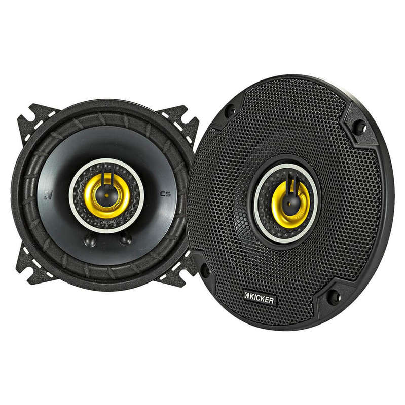 Kicker 46CSC44 4-Inch Coaxial Speakers CS 300 Watt 4-Ohm - Car Audio