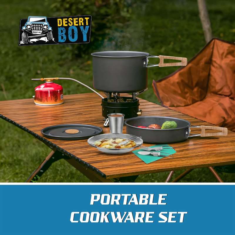Desert Boy Camping Cookware Set - 5 Piece