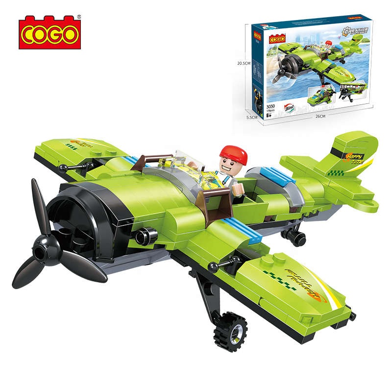 Cogo Creative Player Green Plane 3in1