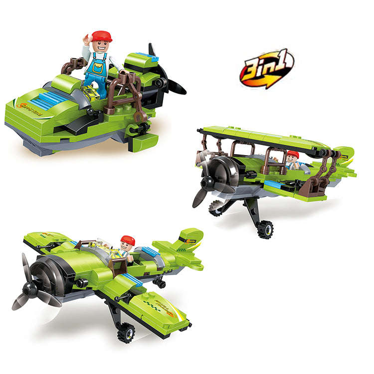 Cogo Creative Player Green Plane 3in1