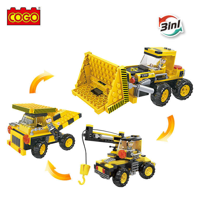 Cogo Creative Player Bulldozer 3in1