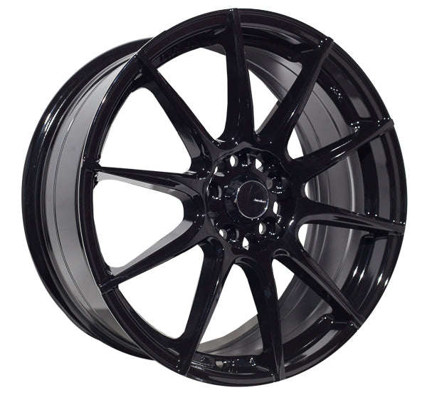 15" Evolution Racing Campo 4/100 6.5J ET42 CB56.1 Black Wheels