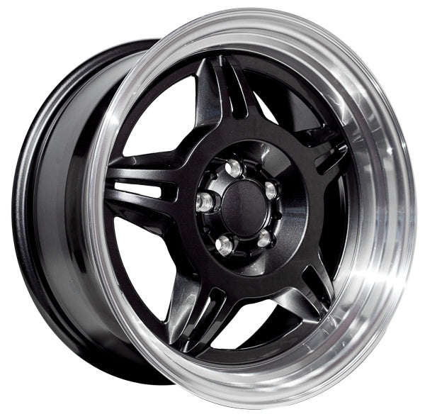 17" Evolution Racing Campina 4/100 8J ET30 CB73.1 Black Wheels