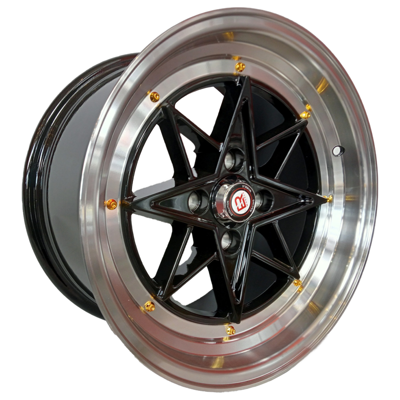 15" Evolution Racing Grande 4/100 8J ET25 CB73.1 GBLP Wheels