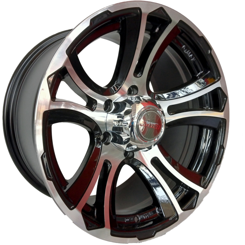 17" A-Line Rebel 6/139 9J ET10 CB106.2 Black Machine Face Wheels