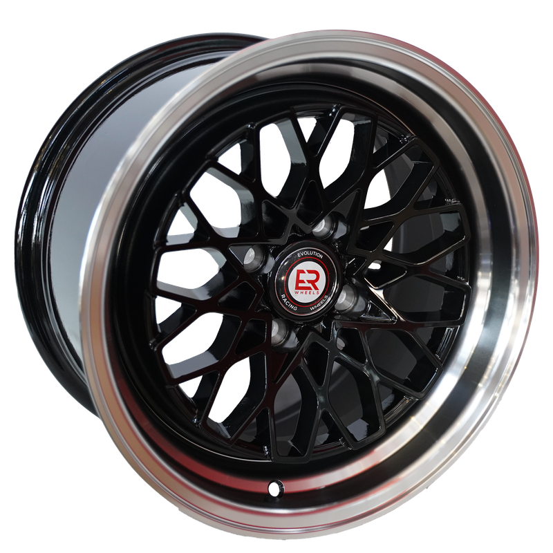 15" Evolution Racing Santana 4/100 8J ET25 CB73.1 GBLP Wheels