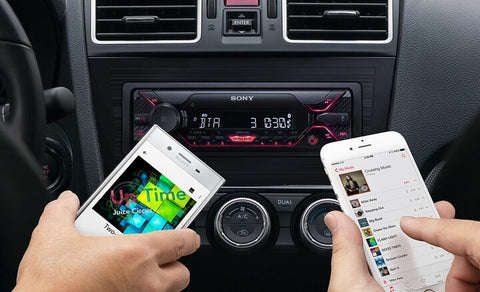 Pair two smart phones with Sony DSXA410BT radio