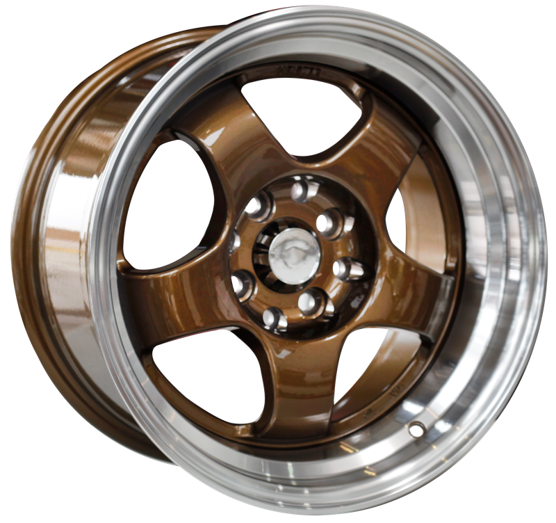 15" Evolution Racing  Venom 8/100/114 8.25J ET0 CH73.1 A054Bronze/Ml Wheels