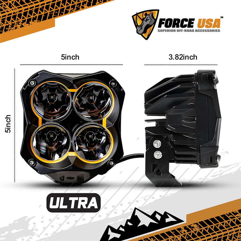 Force USA Ultra 5" Pod Light (Pair)