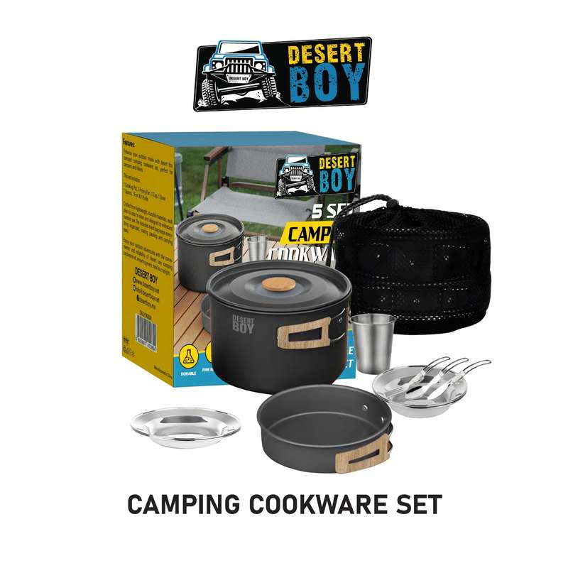 Desert Boy Camping Cookware Set - 5 Piece