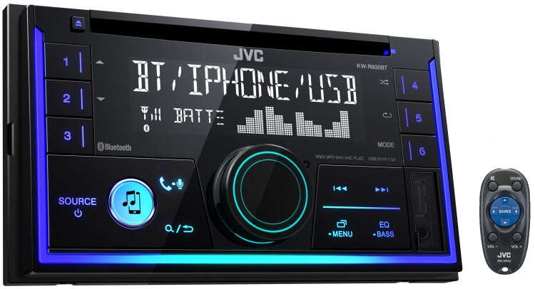 JVC KW-R930BT CD Receiver with Bluetooth - Car Audio
