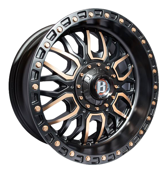 20" Ballistic Tomahawk 6/139 9J ET12 CB110 BLK+FBZ+BZBTS Wheels
