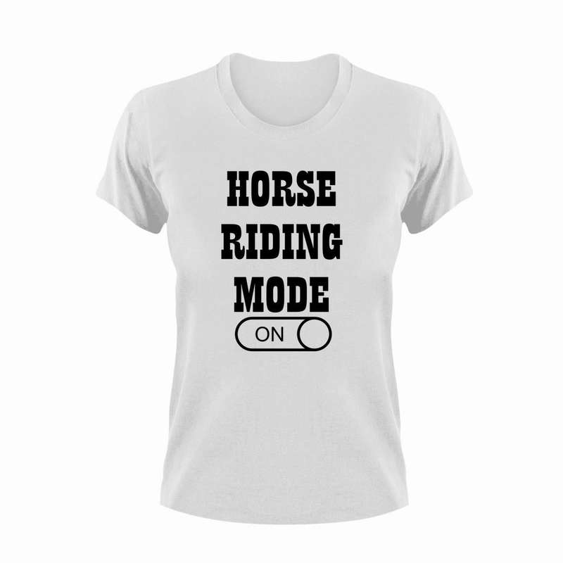 Horse Riding Mode ON T-Shirt - Large / Red / Classic Unisex Fit