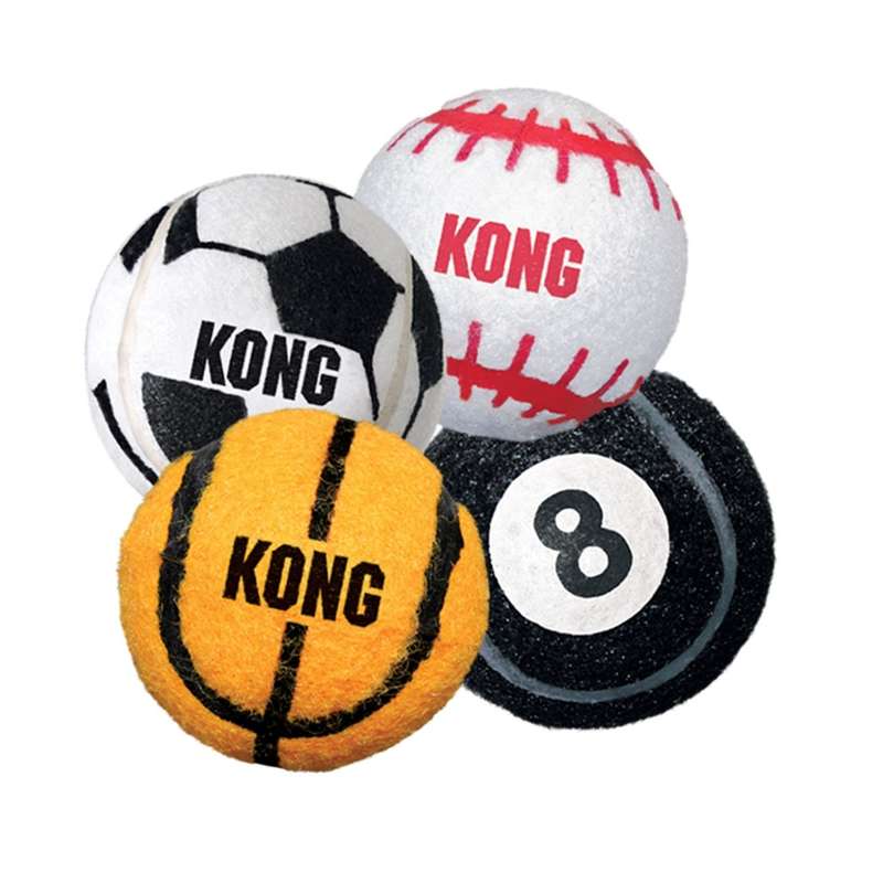 KONG Sport Tennis Balls Assorted Colour - Medium