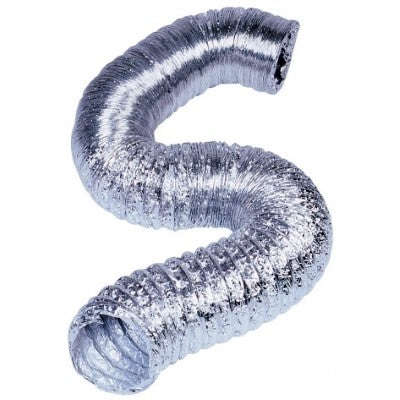 Ducting - (4") 10 Meter Length w/2pcs Stainless Steel Clamps