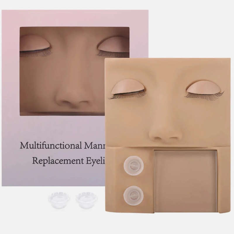 Mannequin Practice Eyelash Face - For Lash Extensions & Makeup Training