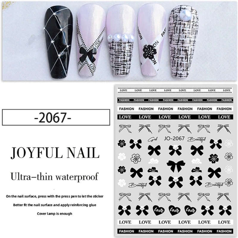 Nail Sticker - JO-2067 - Bow