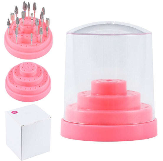 Drill Bit Stand - 48 Holes - White