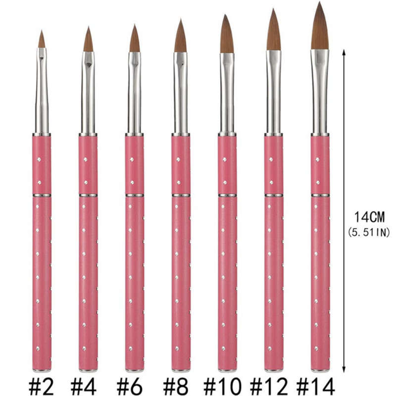 Acrylic Brush - Pink Stem with Ringtones - Single