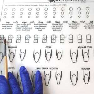 Acrylic Silicone Practice Nail Art Mat