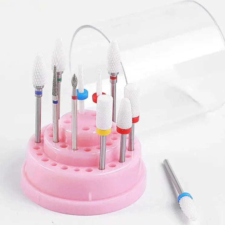 Drill Bit Stand - 48 Holes - White