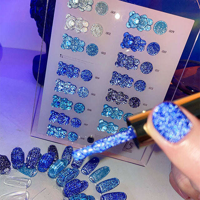 Vendeeni - UV Gel Polish - F13 - Reflective Glitter Sparkling Diamond