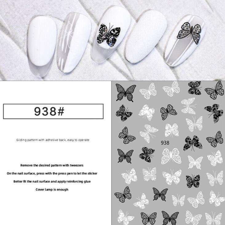 Nail Sticker - 938 - Butterfly