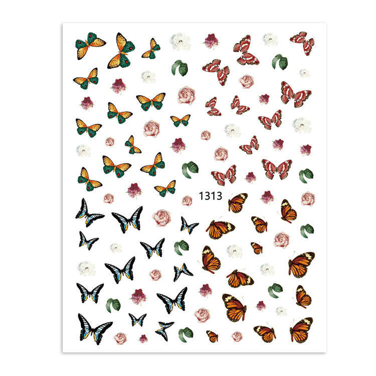 Nail Sticker - 1313 - Butterfly