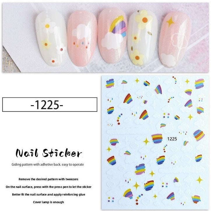 Nail Sticker - 1225 - Rainbows