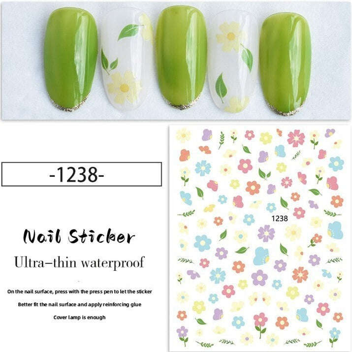 Nail Sticker - 1238 - Flowers