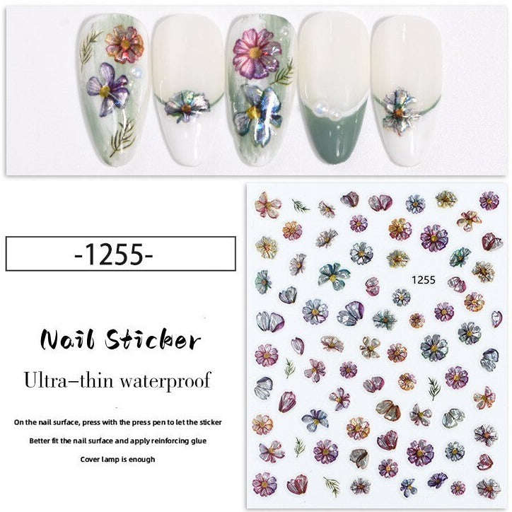 Nail Sticker - 1255 - Flowers