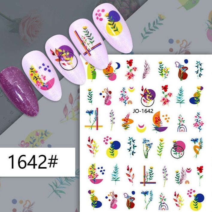 Nail Sticker - 1642 - Flowers