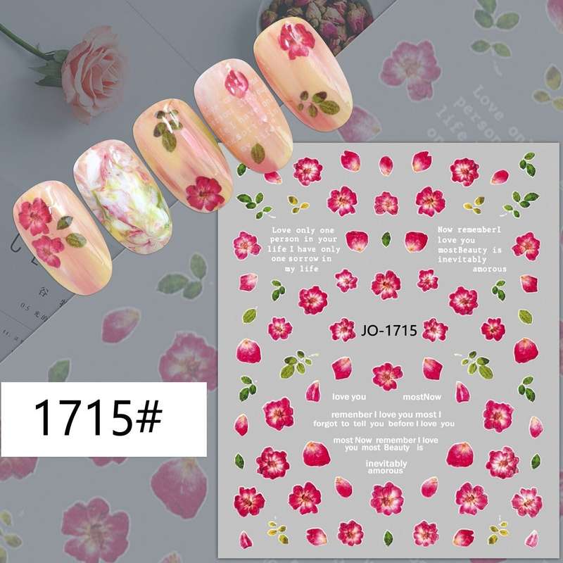 Nail Sticker - 1715 - Flowers